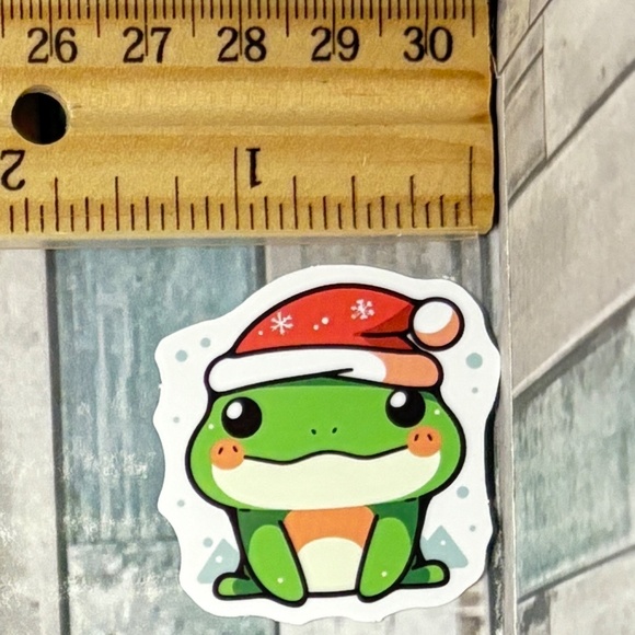 🌀10/$10🌀 Cartoon Kawaii Frog Reusable Waterproof Vinyl Sticker Decal - Picture 1 of 1